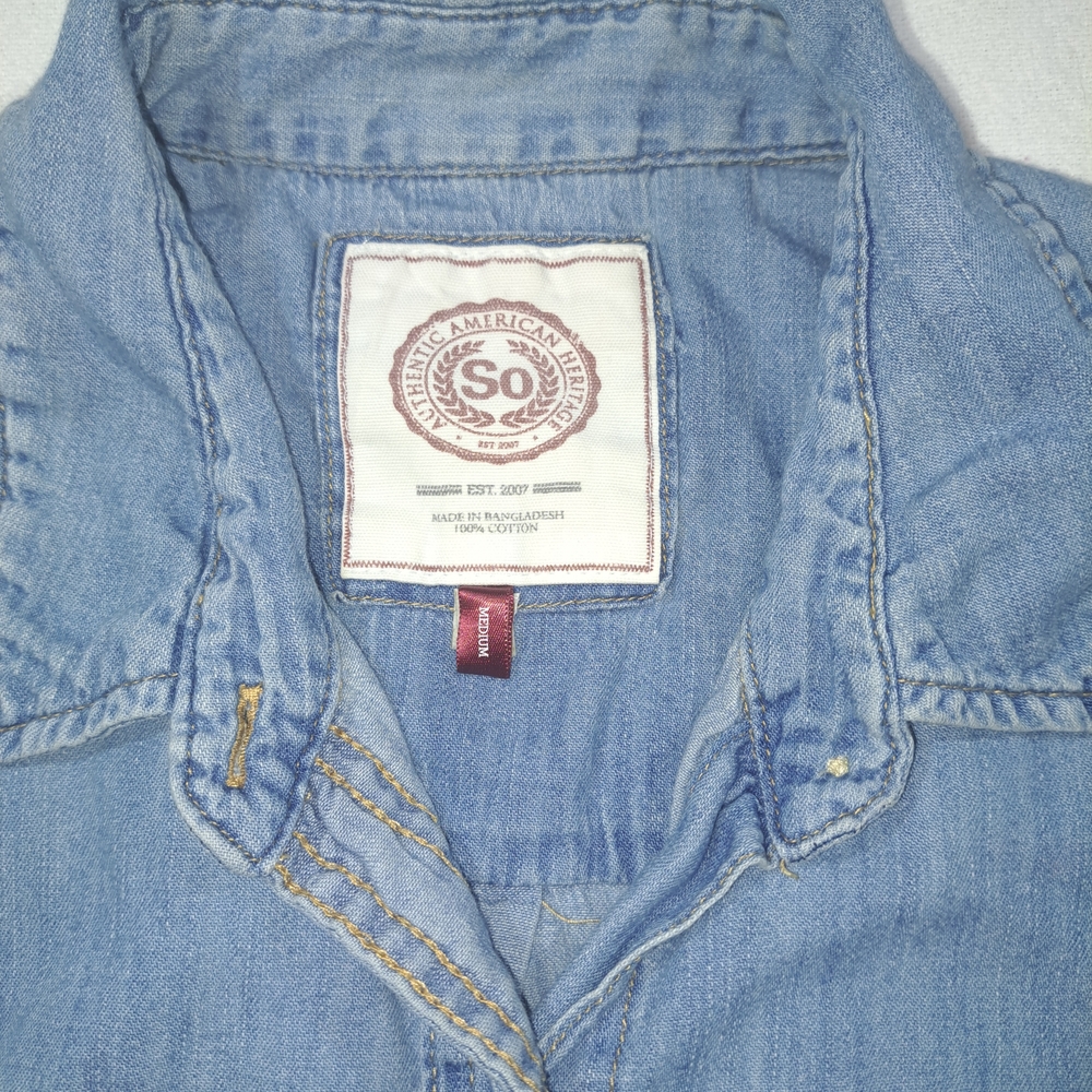 Authentic American Heritage Light Blue Denim Shirt - Picture 3 of 5